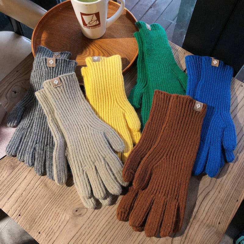 Women's Winter Gloves Cute Plush Warm Riding Gloves Women Solid Gloves Womens Gloves Fluffy Work Kids Winter Gloves