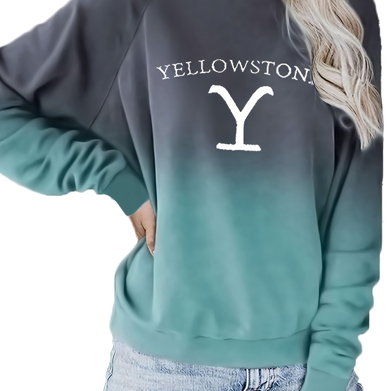 Graphic Print Crew Neck Pullover; Casual Fashion Loose Long Sleeve Sweatshirt; Women's Clothing