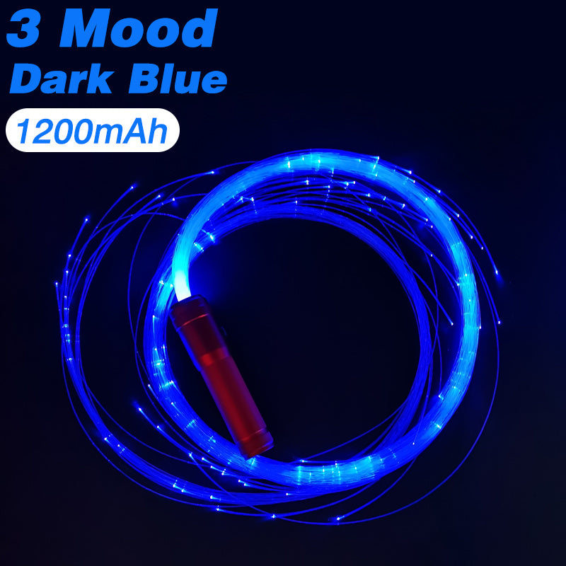 Disco Dance Whip Party 360° Swivel LED Fiber Optic Whip Rechargeable Fiber Dancing Whips Glowing Light Sparkle Flow Toys Music