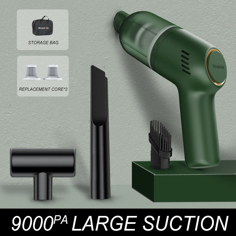 9000Pa Wireless Car Vacuum Cleaner Cordless Handheld Auto Vacuum Mini Gun style Portable USB Cleaner Home Car Dual Cleaner Tools