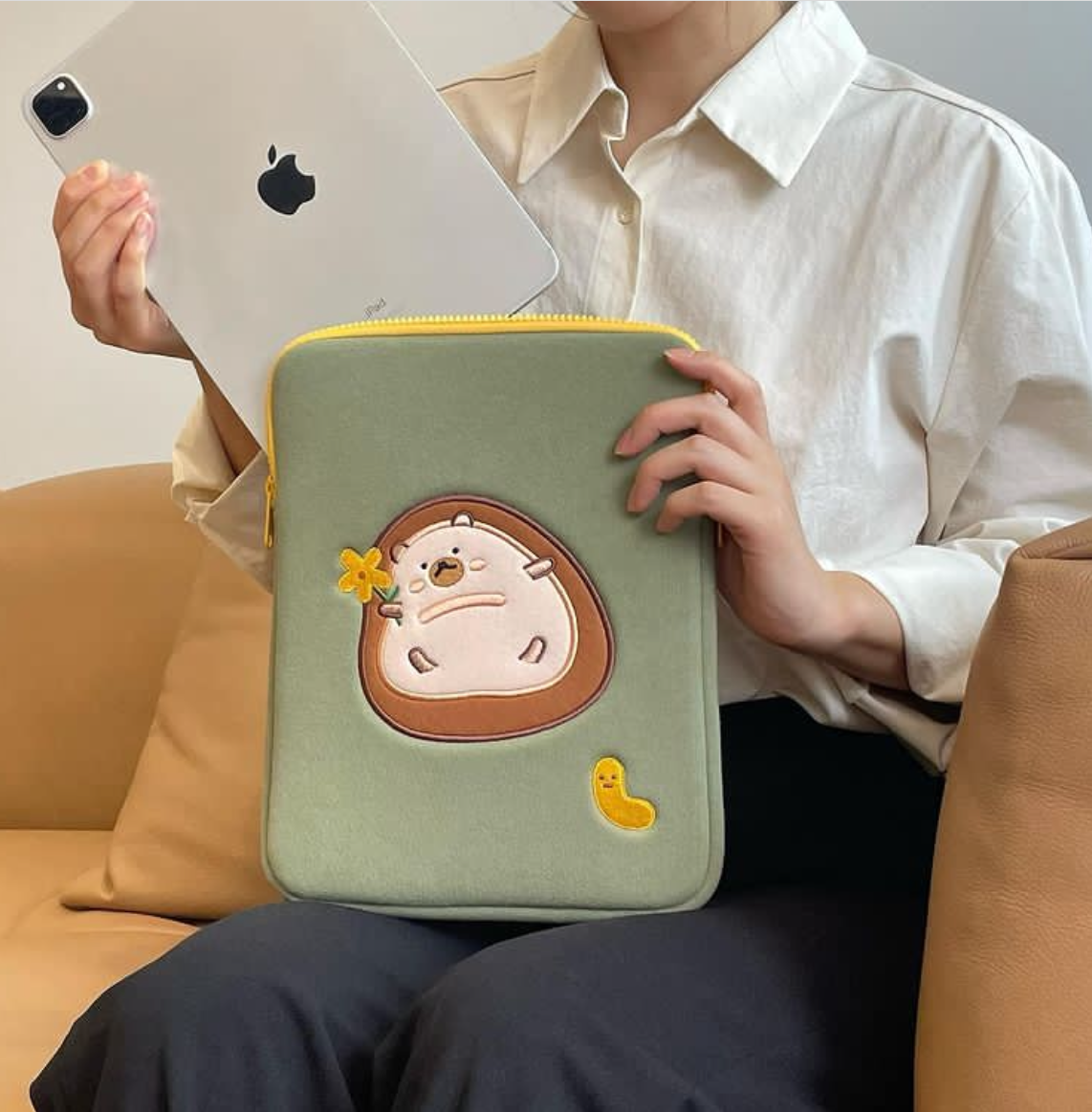 Cute Laptop Sleeves Carring Case 11 12 13 14 15 15.6 Inch Computer Bags for Macbook Ipad 9.7 10.2 10.9 Inch ASUS Laptop Sleeves