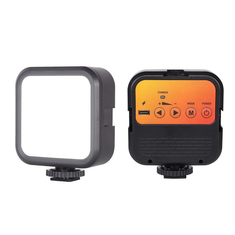 Cross border camera fill light outdoor mobile phone live shooting self portrait beauty light portable RGB pocket light mini