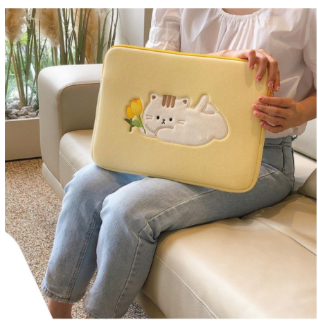 Cute Laptop Sleeves Carring Case 11 12 13 14 15 15.6 Inch Computer Bags for Macbook Ipad 9.7 10.2 10.9 Inch ASUS Laptop Sleeves