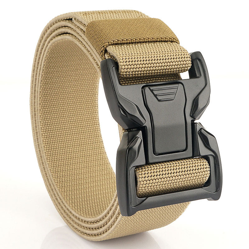 New quick release button tactical nylon belt; working clothes; outdoor training belt; casual men's belt; wholesale by manufacturers