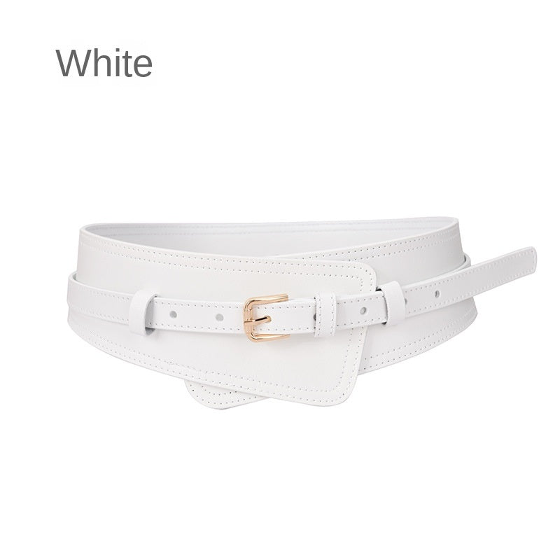 New Women's Belt Decoration Fashion Waist with Coat Waist Closing Needle Buckle Real Cowhide Bandwidth Waist Belt Wholesale