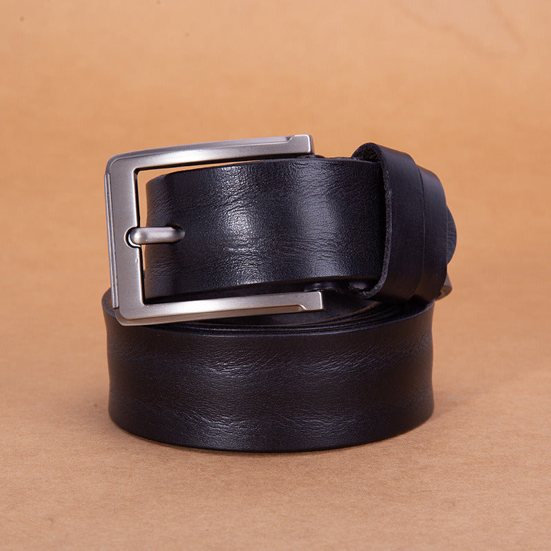 Men's leather belt; leather belt; vegetable tanned belt; business retro gift; levis factory wholesale