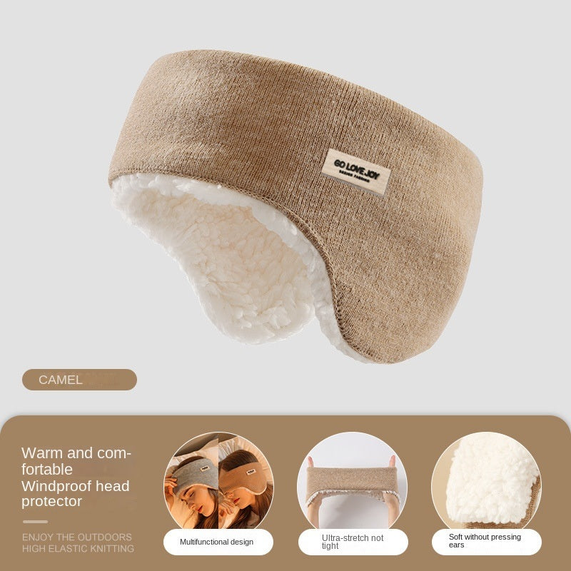 Winter riding warm earmuffs Double layer fleece earmuffs windproof outdoor sports earmuffs earmuffs for men and women