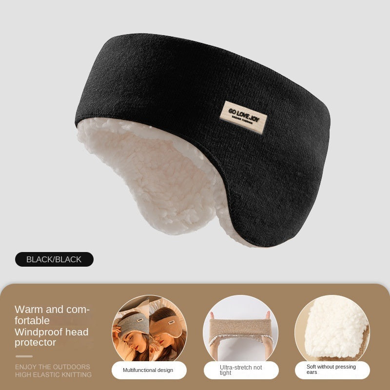 Winter riding warm earmuffs Double layer fleece earmuffs windproof outdoor sports earmuffs earmuffs for men and women