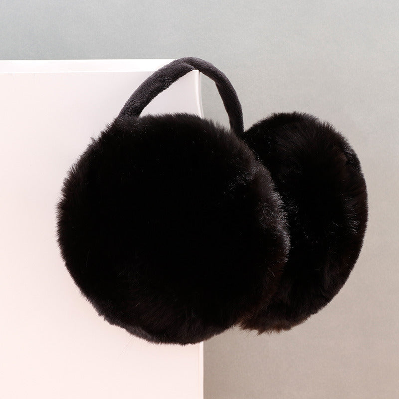 Enlarged thick plush earmuffs for women to keep warm in winter; prevent cold; freeze and wind; new type of ear protection; cute ear cover; ear warmers