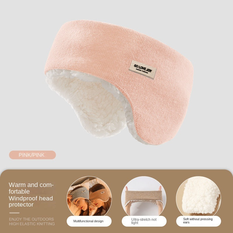 Winter riding warm earmuffs Double layer fleece earmuffs windproof outdoor sports earmuffs earmuffs for men and women