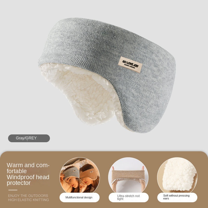 Winter riding warm earmuffs Double layer fleece earmuffs windproof outdoor sports earmuffs earmuffs for men and women