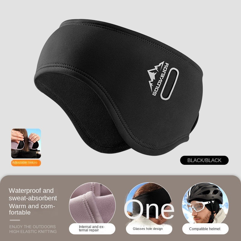 Winter riding warm earmuffs Double layer fleece earmuffs windproof outdoor sports earmuffs earmuffs for men and women