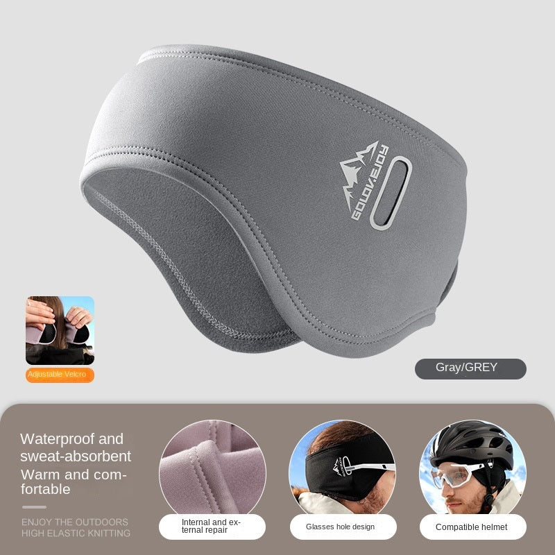 Winter riding warm earmuffs Double layer fleece earmuffs windproof outdoor sports earmuffs earmuffs for men and women