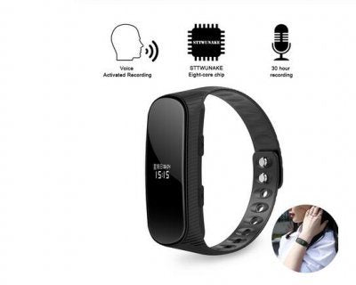 CS6 Voice Recorder 8GB Micro Dictaphone Audio Mini Sound Professional Digital Activated Watch Bracelet MP3