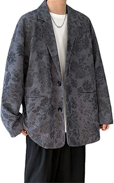 Men's Casual Suit Blazer Jackets Slim Loose Sports Coats Lightweight Two Button Suit Jackets