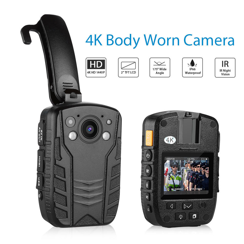 AP6 HD 1080P Police Body Worn Camera Security Camcorder Recorder Wearable Video Recorder DVR WDR Security Pocket Camera built in 32GB