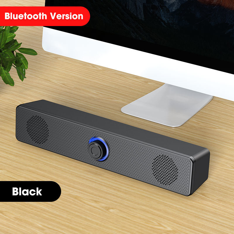 4D Surround Soundbar Bluetooth 5.0 Computer Speakers Wired Stereo Subwoofer Sound Bar for Laptop PC Home Theater TV Aux Speaker