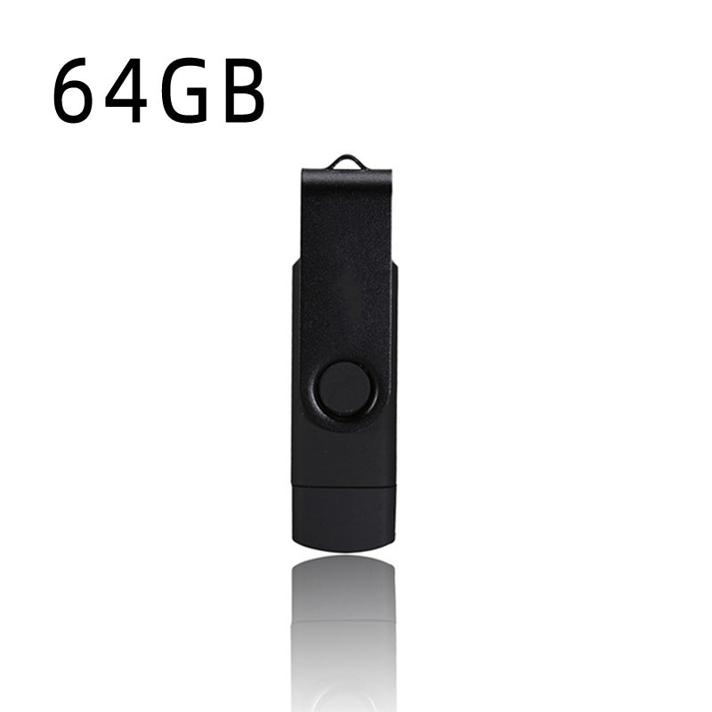 High Speed USB Flash Drive OTG Pen Drive 64gb 32gb USB Stick 16gb Rotatable Pen drive For Android Micro/PC Business gift