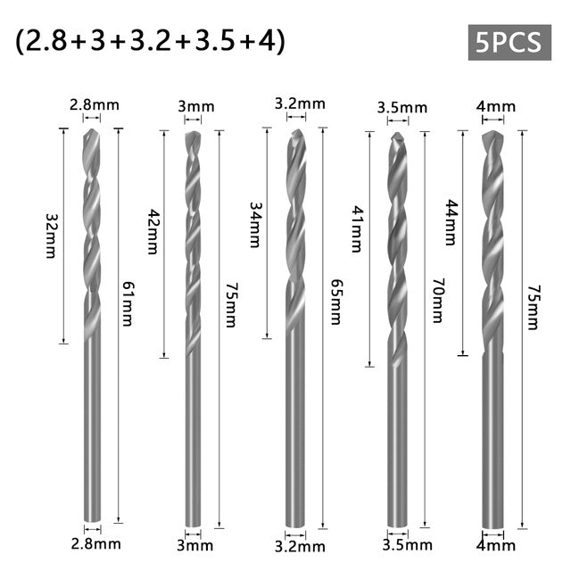 8mm Shank HSS Woodworking Countersink Router Bit Set Screw Extractor Remon Demolition for Wood Milling Cutter
