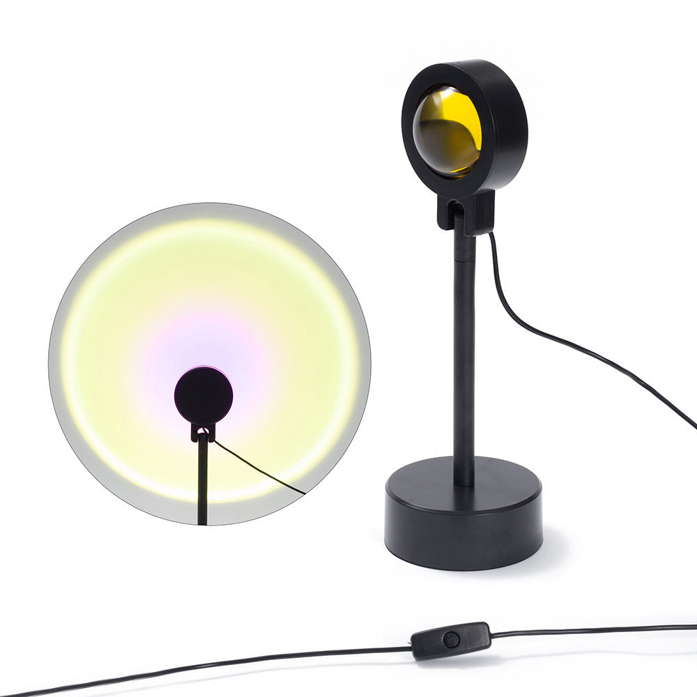 USB Sunset Lamp Sunset Projector Mood Light Living Room Bedroom Night Light Room Decor Bar Atmosphere Photography Background
