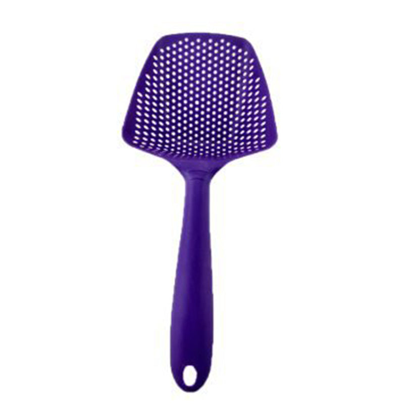 Non-stick filter big slotted spoon; nylon plastic environmental protection big slotted spatula spatula; scoop scoop water separa