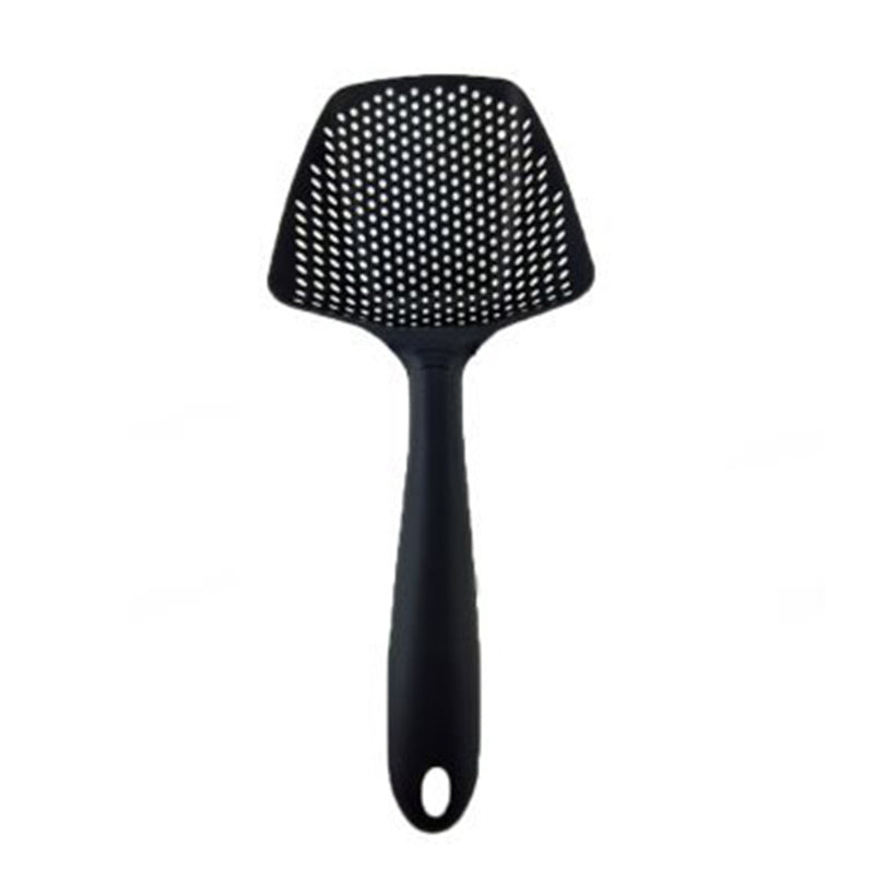 Non-stick filter big slotted spoon; nylon plastic environmental protection big slotted spatula spatula; scoop scoop water separa
