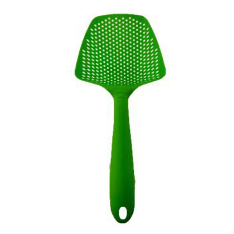 Non-stick filter big slotted spoon; nylon plastic environmental protection big slotted spatula spatula; scoop scoop water separa