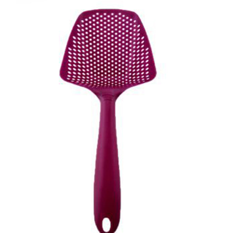 Non-stick filter big slotted spoon; nylon plastic environmental protection big slotted spatula spatula; scoop scoop water separa
