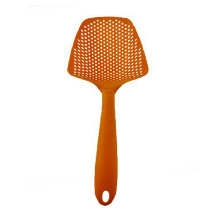 Non-stick filter big slotted spoon; nylon plastic environmental protection big slotted spatula spatula; scoop scoop water separa