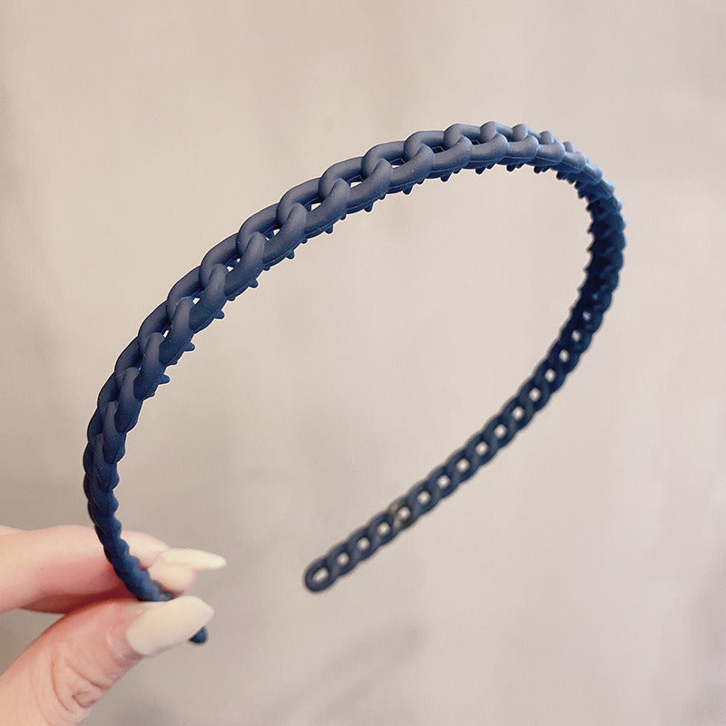 Hair Hoop Female All-Match Press Hair Head Buckle Headband Girls Frosted Serrated Hair Accessories Toothed Hairband