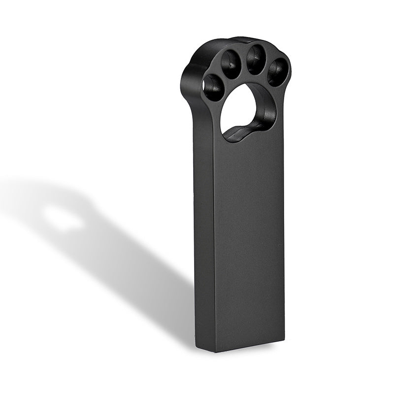 Lovely Bear Paw USB 2.0 Flash Drives 64GB Silver Memory Stick Creative Gift Metal Waterproof Pen Drive Black Pendrive