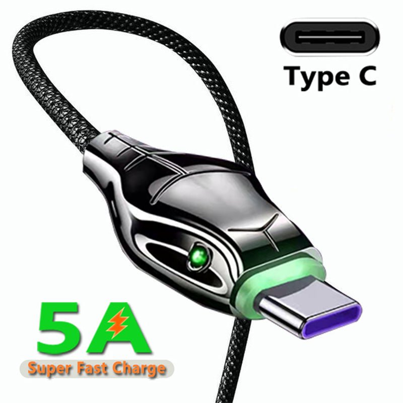 5A Fast Charging Type C Cable For Huawei P40 P30 Pro Turbo Charge Cord for Xiaomi Redmi Series USB C Cable for Samsung S20 S10