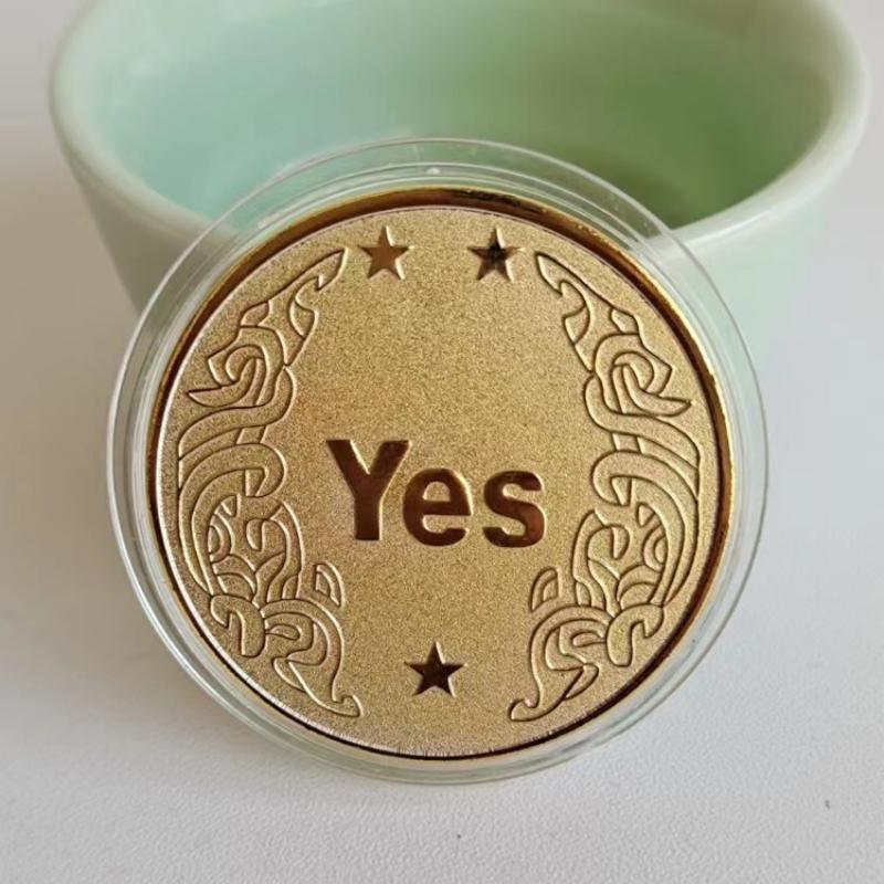 1 YES/NO Decision Coin Commemorative Badge Small Game Coin
