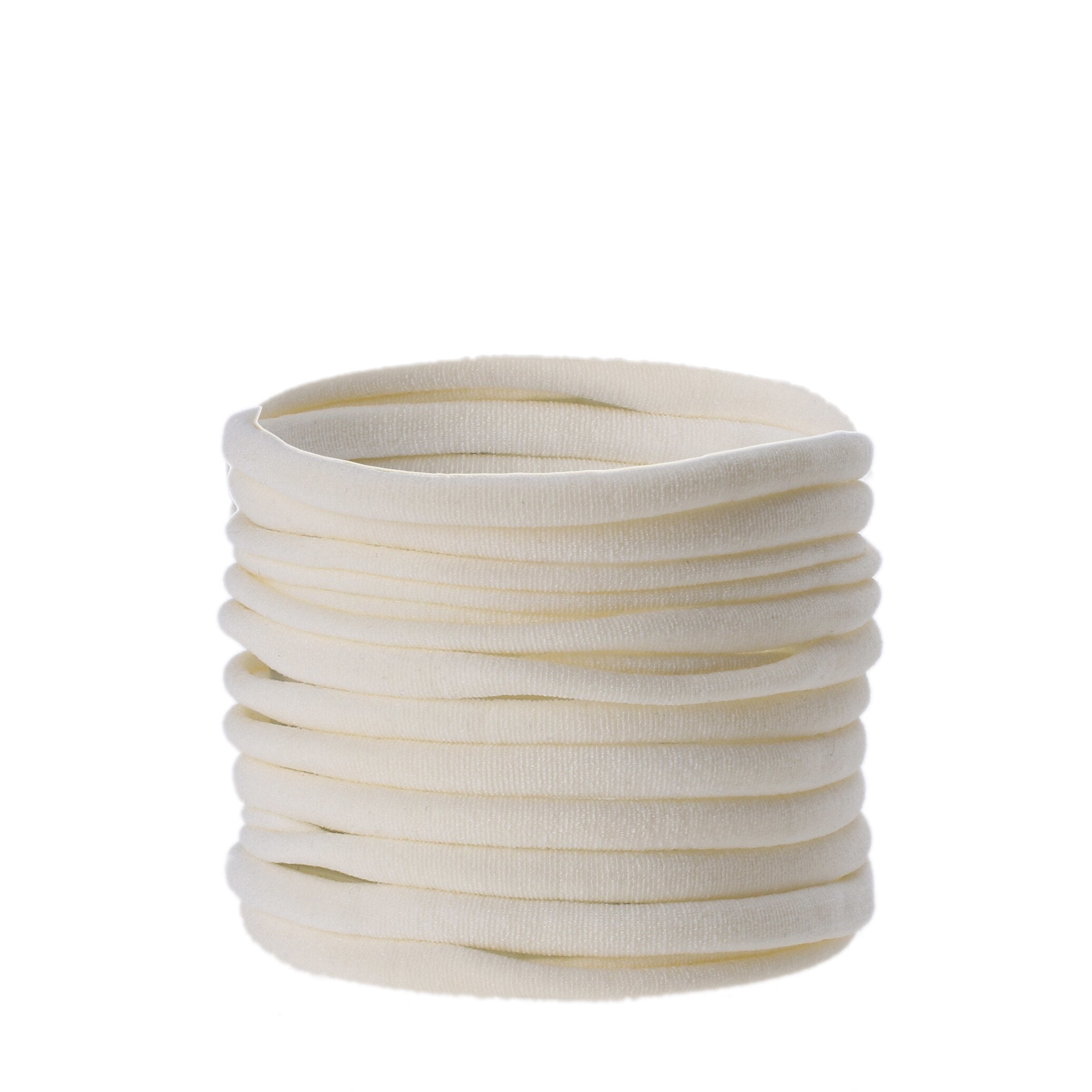 10 PCS Baby Nylon Headbands Hairbands Hair Bow Elastics For Baby Girls Newborn Infant Toddlers Kids Nude