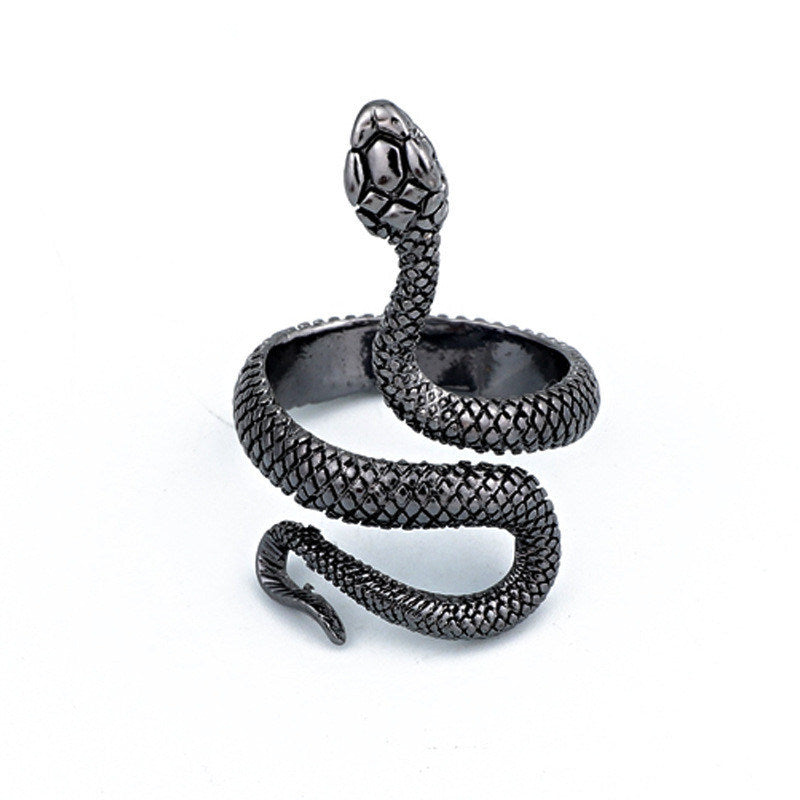 Daily Jewelry Make You Fashionable Stylish Personality Exaggerated Snake-shaped Retro Ring