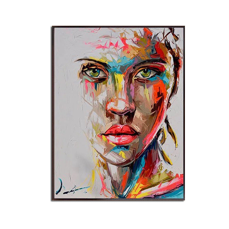 Ha's Art Top Selling Handmade Abstract Oil Painting Wall Art Modern Minimalist Fashion Figure Picture Canvas Home Decor For Living Room Bedroom No Frame