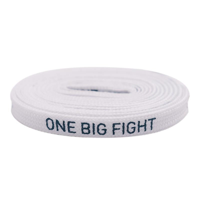 Weiou Shoe Accessories High Quality Polyester Custom Length And Color Printing Character  White Flat Printed Shoelaces