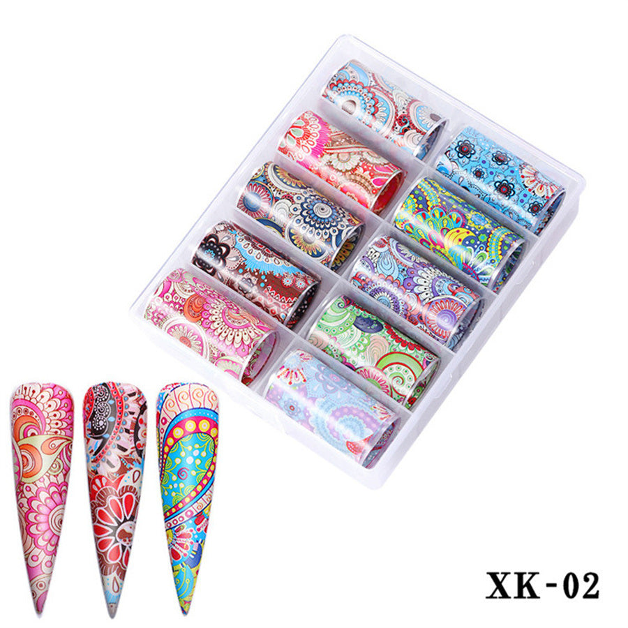 1 Box Nail art decoration starry sky sticker nail sticker nail decal