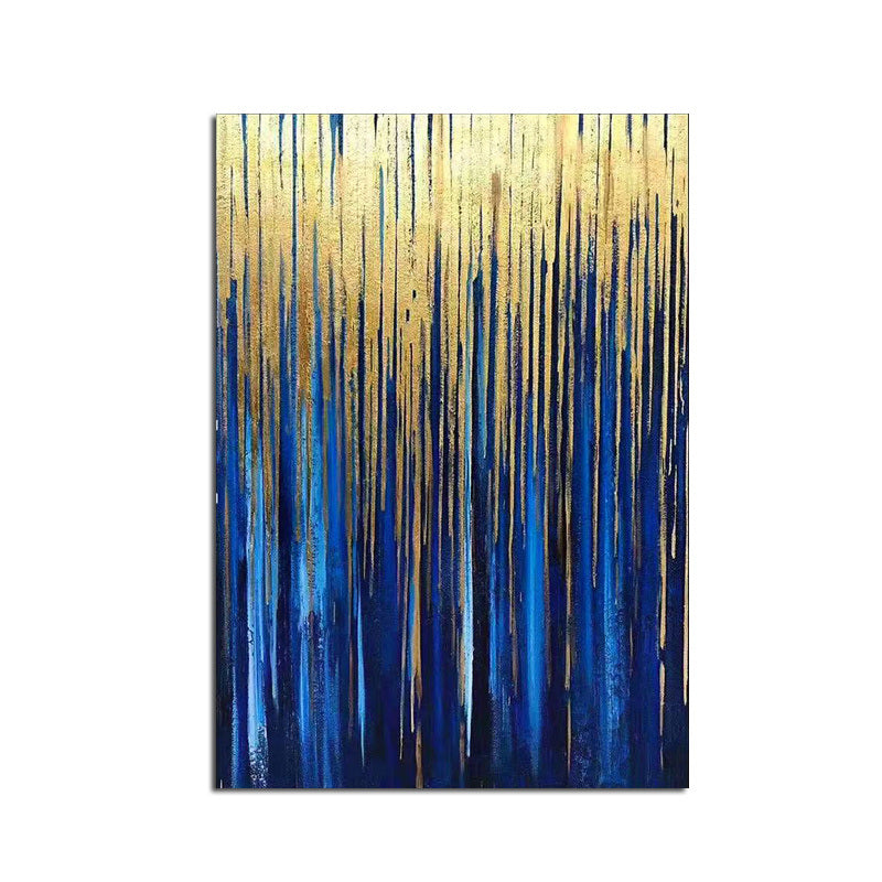 Handmade Top Selling Abstract Oil Painting Wall Art Modern Blue Picture Minimalist On Canvas Home Decoration For Living Room No Frame