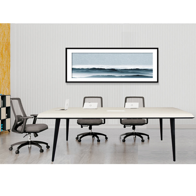 Modern White Wooden Office Luxury Conference Table for Meeting