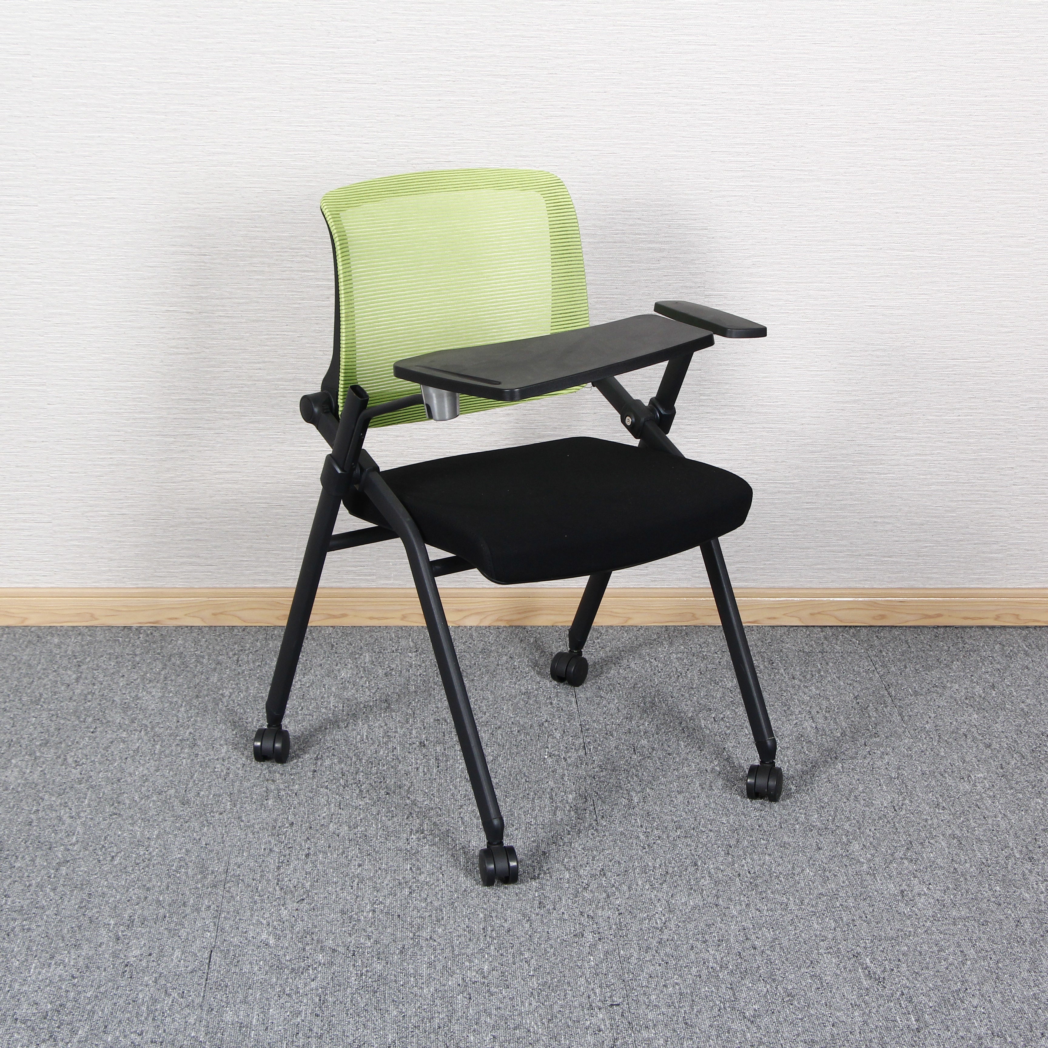 Training Meeting Mesh Conference Chair Office Chairs with Writing Board