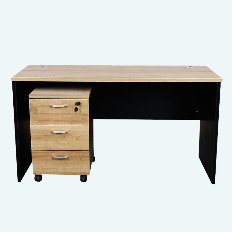 New design melamine desk office furniture latest wooden table designs office desk with movable drawers