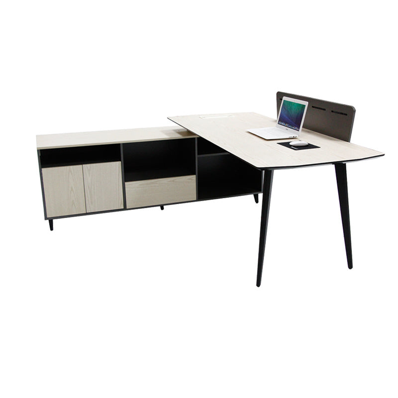 Modern Executive Desk Modular Office Furniture L Shape Office Desk with Side Table