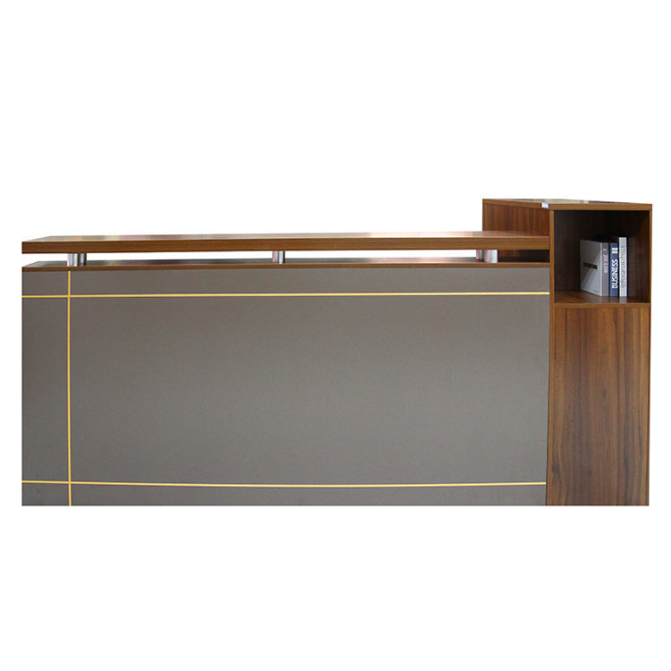 Modern Design Wholesale Front Wood Office Furniture Counter Reception Desk