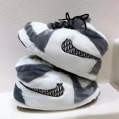 Sparking Home Cotton Shoes, Coconut Slippers Men And Women Bread Plush Warm Shoes