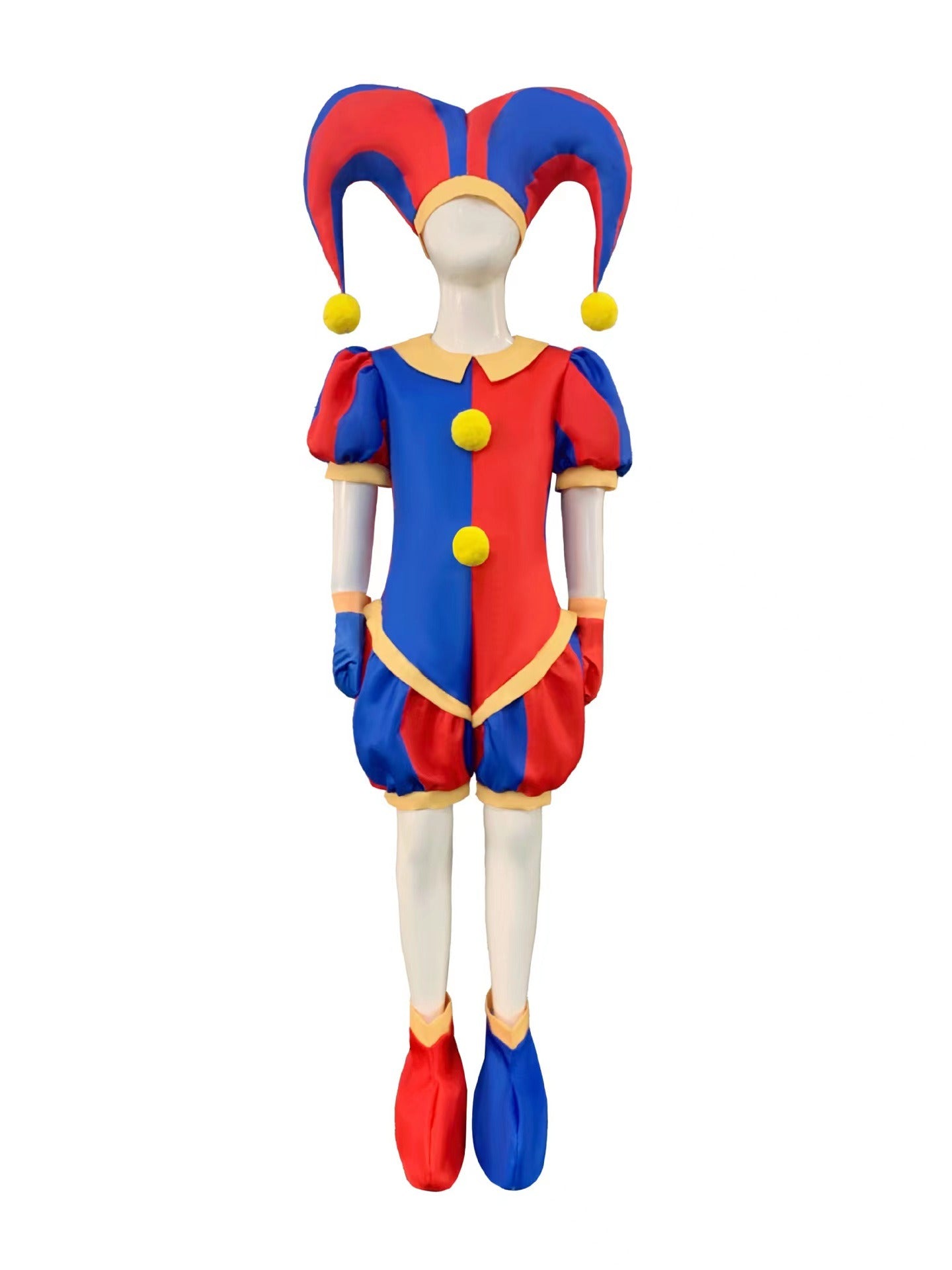 Anime Figures Circus Pomni Cosplay Costume Boys Jumpsuit Adult Birthday Gift