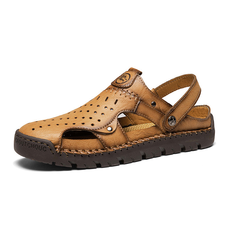 Men's summer new plus-size casual handmade sandals fashion flip-flops 38-48