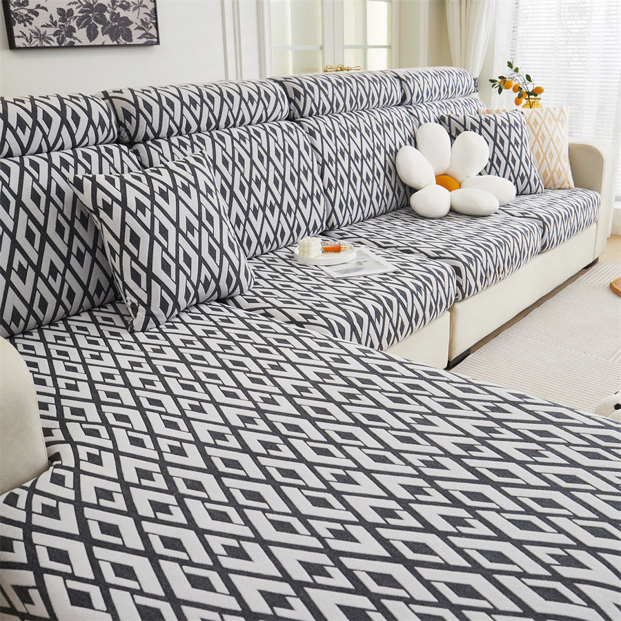 1 Pc Jacquard Sofa Cover Anti Slip Guifei Four Season Universal Sofa Hat Elastic All Inclusive Universal Cushion Cover