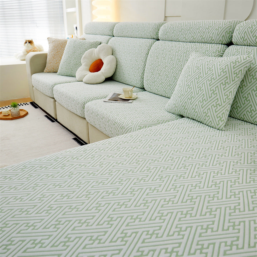 1 Pc Sofa Cover, Simple Elastic All Inclusive Universal Set, All Season Universal Dust-proof and Cat Scratch Proof Sofa Cushion Cover, Cloth Hat