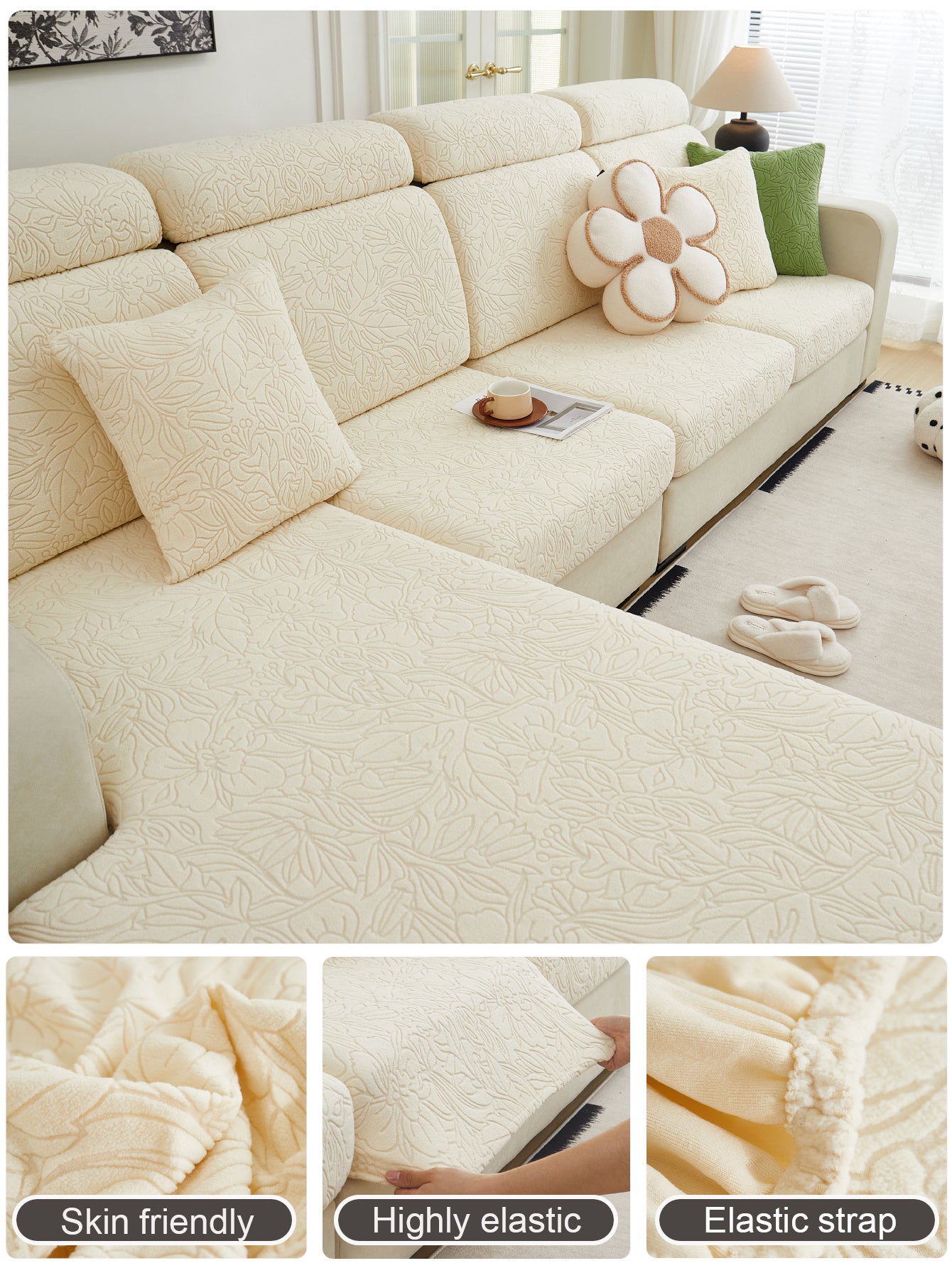 1 Pc Sofa Cover Universal Elastic Cover All Inclusive Sofa Cushion Lazy Cushion All Season Cushion Sofa Cover